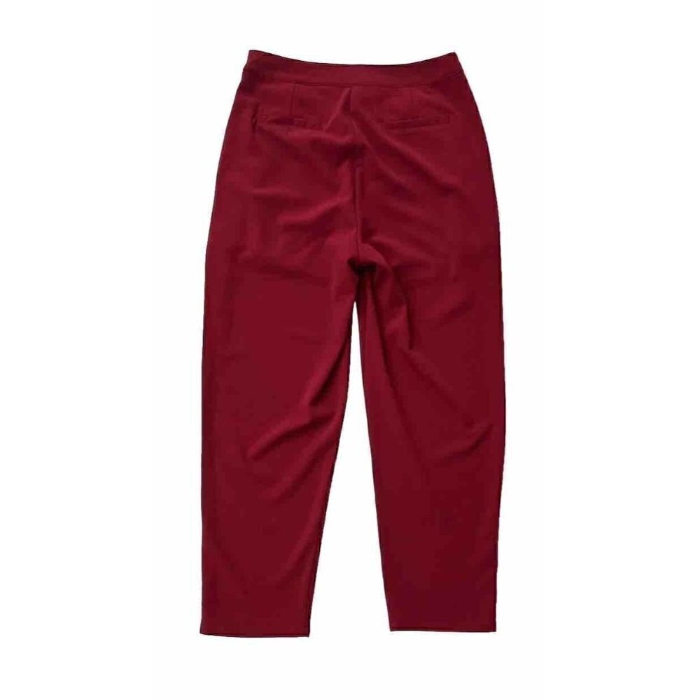 Very J By Nasty Gal Women's Burgundy Tapered Pleated Pants Size S - Picture 13 of 15